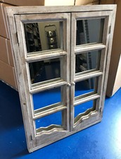 Specchio Shabby Chic 90x60 cm con ante persiane – Nuovo, confezione originale