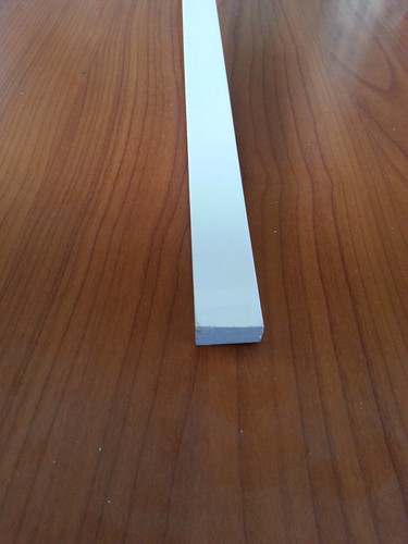 Profilo pvc bianco rettangolo - pvc,