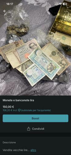 Monete banconite vecchia - monete, e