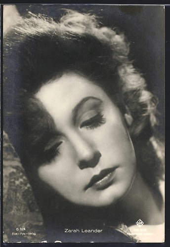 Attrice zarah leander con - leander, gli