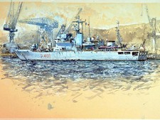 PITTURA MARINA NAVE  MILITARE