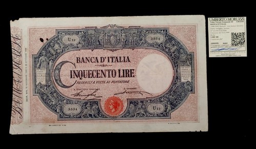 Rarissima 500 lire matrice - 500,