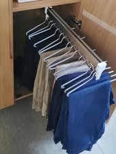 Binario per armadio estraibile