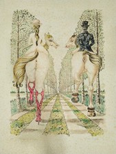 Litografia "Passeggiata amorosa" 70x100- VINICIUS PRADELLA - esemplare 14 di 50