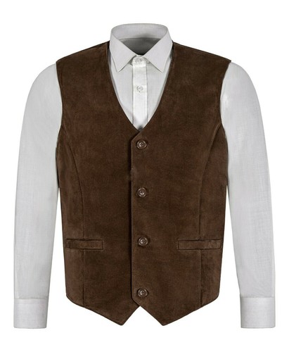 Gilet lusso camoscio da - in,