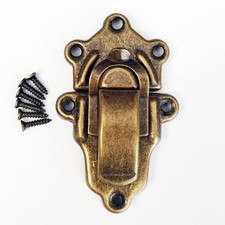 Grande baule a levetta valigia baule scatola in legno custodia chiusura Hasp 89 mm