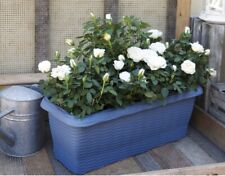 Bama - fioriera effetto paglia in 3 dimensioni, antracite/panna/azzurro cielo