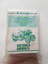 Suzuki GSF 1200 S - 600 S 1999 manuale uso manutenzione originale ITALIANO