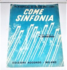 Spartito COME SINFONIA Pino