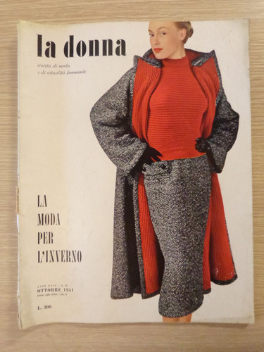 Donna rivista moda e - rivista, di