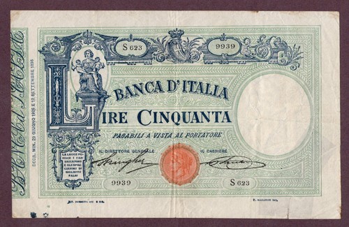 Italia banconota lire - italia,
