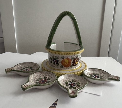 Deruta ceramic ashtray - deruta, set