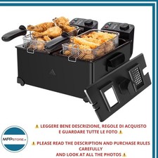 Aigostar Feast friggitrice doppia vasca 6L professionale 3600W - TESTATO