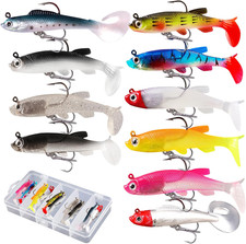 Esche Da Pesca Artificiali Spinning Mare Kit Esca Plastica Finta Pesca Morbide S