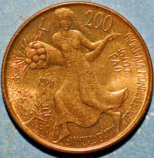 1981 Italy 200 Lire FAO World
