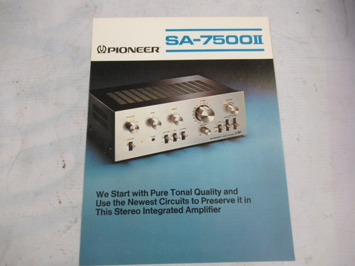 Pioneer 7500 amplifier - pioneer, sa-7500