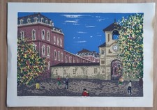 Serigrafia originale "Venaria Reale" di Ettore Fico, numerata 94/200