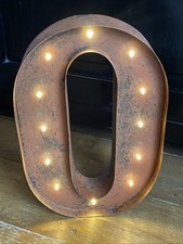 Lettera alfabeto led metallo