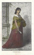 Stampa antica Ragazza di ROMA