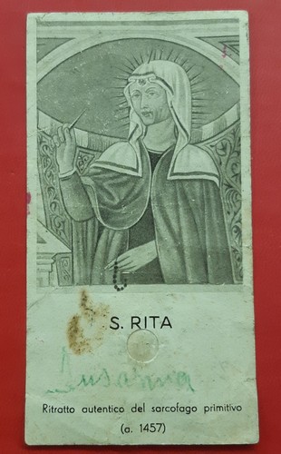 Antico santino reliquia santa - santino,