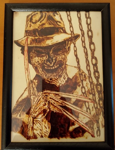 Pirografia legno freddy - pirografia, su