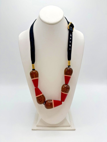 Marni collana nastro anello - marni, d