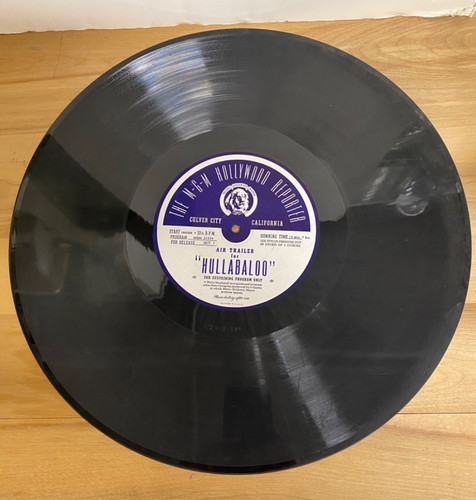 1940 radio transcription - 1940, disc