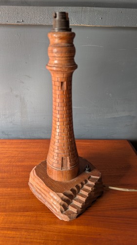 Lampada tavolo faro rovere - lampada,