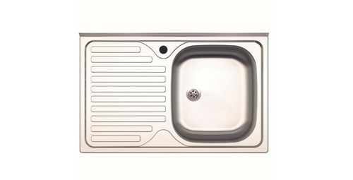 Lavello cucina inox 80x50 - inox, cm