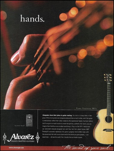Pubblicità chitarra acustica