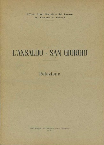 Opuscolo ansaldo san giorgio - san,