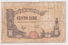 100 LIRE  BARBETTI FASCIO 9 DICEMBRE 1942