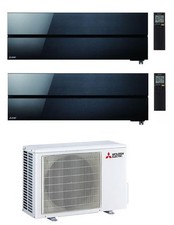 CONDIZIONATORE MITSUBISHI KIRIGAMINE STYLE WI-FI MSZ-LN R-32 NERO DUAL SPLIT 120