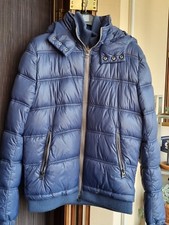 GIUBBOTTO IMBOTTITO GAUDÌ JEANS UOMO TG. M BLU CON CAPPUCCIO