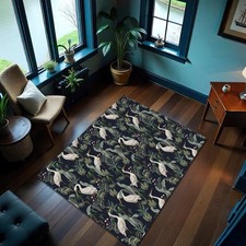 Tappeto Cicogna e Piante