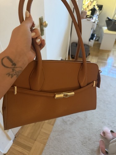Furla brown leather satchel - brown,