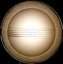 Plafoniera diam.35, cristallo satinato con inserto trasparente soffitto o parete