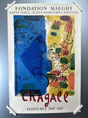Marc chagall blue profile - marc,
