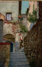 66771L   ANTICA CARTOLINA DI GANDRIA CON TIMBRO A & L GHELLI LUGANO VIA NASSA