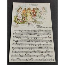 Cartolina Illustratore P. Scoppetta - Sivigliana - La Danza