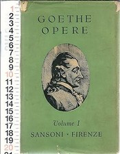 Lett. Tedesca - Goethe - Opere