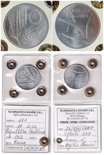 REPUBBLICA ITALIANA 10 lire 1954 FDC PERIZIATA