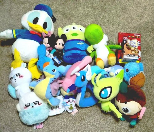 Lotto peluche disney pokemon - disney,