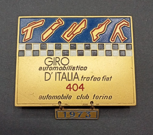 Placca metallo spilla - di,