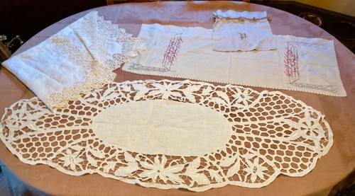 Antica tovaglia lino vintage