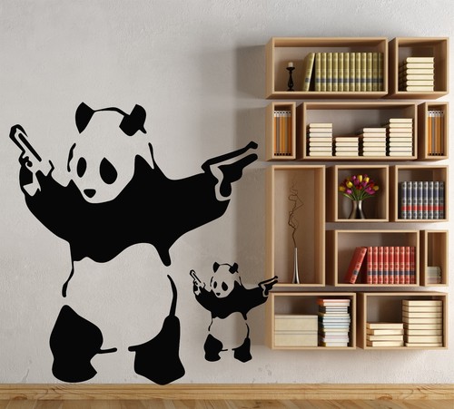 Adesivo grande banksy - banksy, panda
