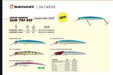 ARTIFICIALE BASSDAY SUGAR MINNOW SLIM COLORI SW JAPAN TRAINETTA SPINNING SPIGOLA