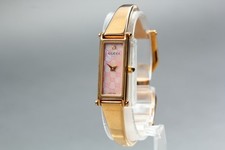 Orologio Donna Vintage [N MINT] GUCCI 1500 Oro Rosa Conchiglia Diamanti...