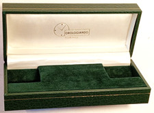 OROLOGIANDO TORINO-SCATOLA PER OROLOGIO-VINTAGE-RARE WATCH BOX-CAJA-BOITE-USATA