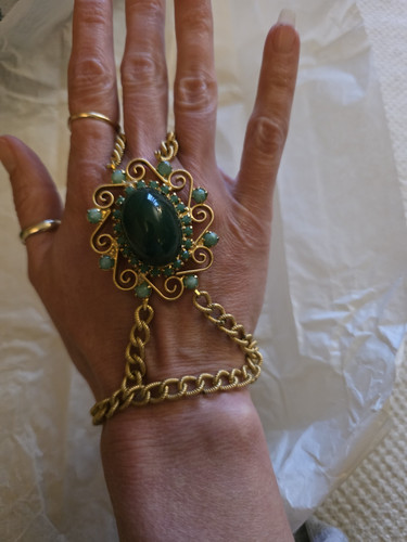 Set bracciale anello catena - e,